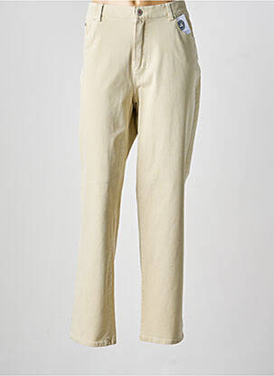 Jeans coupe slim taille normale taille normale beige ANNA MONTANA femme