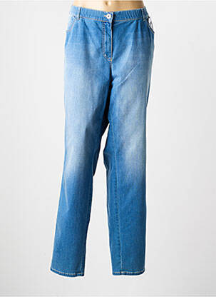 Jeans coupe slim stretch taille normale bleu SAMOON femme