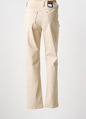 Jeans coupe slim stretch taille normale beige ANNA MONTANA femme
