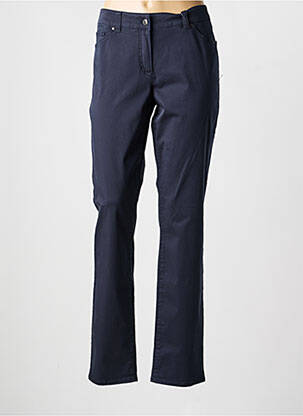 Pantalon slim tissage popeline taille normale bleu GERRY WEBER femme