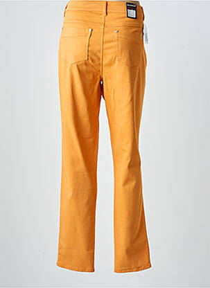 Pantalon slim tissage popeline taille normale orange ANNA MONTANA femme
