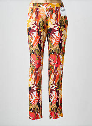 Pantalon droit tissage popeline taille normale jaune LE PETIT BAIGNEUR femme