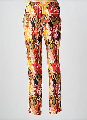 Pantalon droit tissage popeline taille normale jaune LE PETIT BAIGNEUR femme