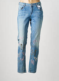 Jeans coupe slim stretch taille normale bleu COMMA, femme