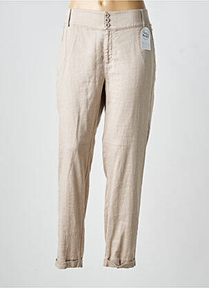 Pantalon slim taille normale taille normale beige EVA KAYAN femme