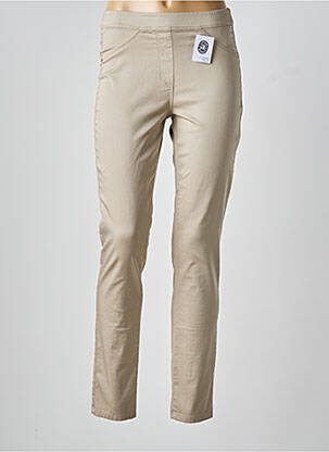 Jegging tissage popeline taille normale beige EAST DRIVE femme