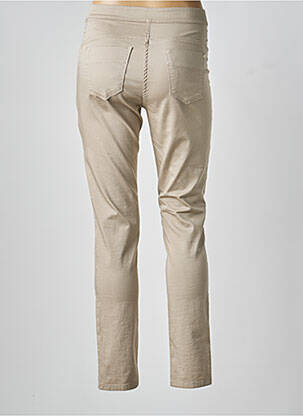 Jegging tissage popeline taille normale beige EAST DRIVE femme