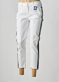 Pantalon 7/8 stretch taille normale blanc COMMA, femme