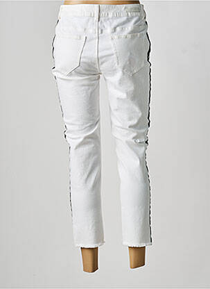 Pantalon 7/8 stretch taille normale blanc COMMA, femme
