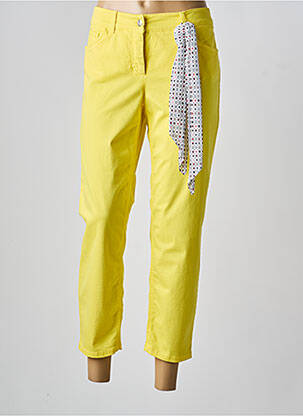 Pantalon 7/8 stretch taille normale jaune GERRY WEBER femme