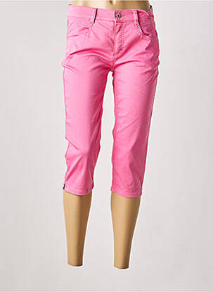 Corsaire tissage popeline taille normale rose ANNA MONTANA femme