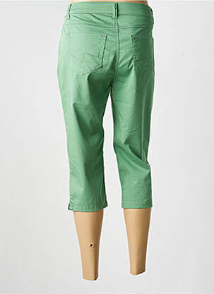 Corsaire stretch taille normale vert ANNA MONTANA femme