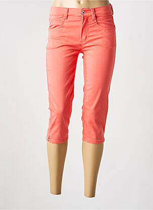 Corsaire stretch taille normale orange ANNA MONTANA femme