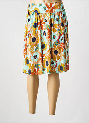 Jupe mi-longue taille normale orange LE PETIT BAIGNEUR femme