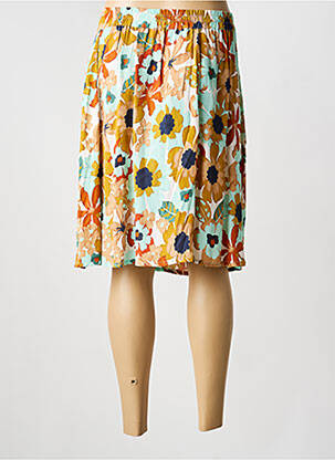Jupe mi-longue taille normale orange LE PETIT BAIGNEUR femme