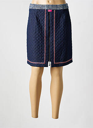 Jupe courte coupe droite bleu POUPEE CHIC femme