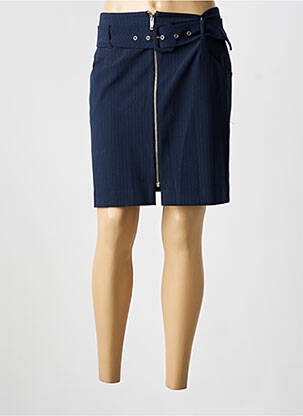 Jupe courte poches bleu EVA KAYAN femme