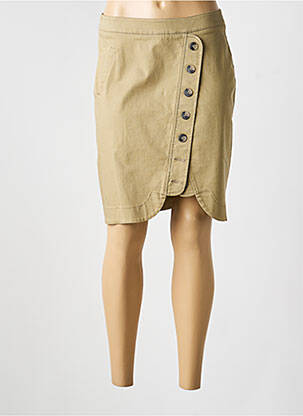 Jupe mi-longue stretch vert EVA KAYAN femme