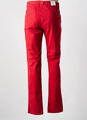 Pantalon chino tissage popeline taille normale rouge BRUNO SAINT HILAIRE femme