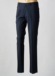 Pantalon slim taille à pinces taille normale bleu BRUNO SAINT HILAIRE homme