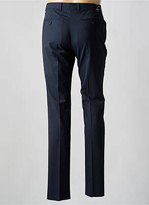 Pantalon slim taille à pinces taille normale bleu BRUNO SAINT HILAIRE homme