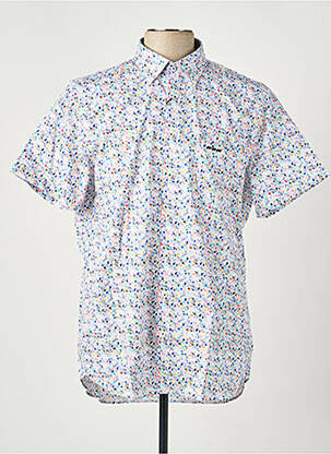 Chemise manches courtes imprimé fantaisie blanc MISE AU GREEN homme