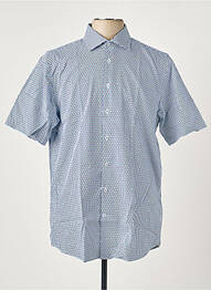 Chemise manches courtes imprimé fantaisie bleu SEIDENSTICKER homme