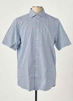 Chemise manches courtes imprimé fantaisie bleu SEIDENSTICKER homme