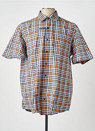 Chemise manches courtes imprimé fantaisie bleu CASAMODA homme