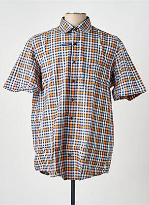 Chemise manches courtes imprimé fantaisie bleu CASAMODA homme