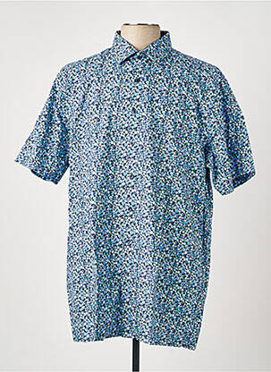 Chemise manches courtes imprimé fantaisie bleu MARVELIS homme