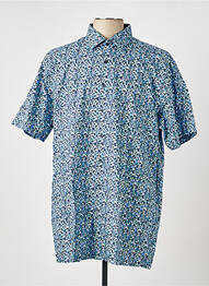 Chemise manches courtes imprimé fantaisie bleu MARVELIS homme