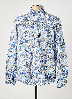 Chemise manches longues imprimé fantaisie bleu CASAMODA homme