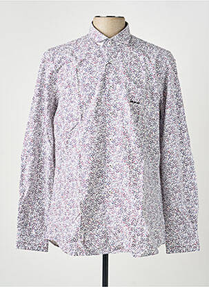 Chemise manches longues imprimé fantaisie blanc MISE AU GREEN homme