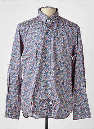 Chemise manches longues imprimé fantaisie bleu DARIO BELTRAN homme