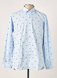 Chemise manches longues imprimé fantaisie bleu MARVELIS homme