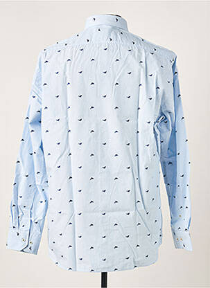 Chemise manches longues imprimé fantaisie bleu MARVELIS homme