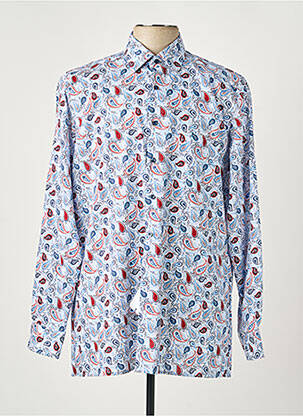 Chemise manches longues imprimé fantaisie bleu MARVELIS homme