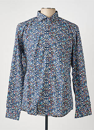 Chemise manches longues imprimé fantaisie bleu DARIO BELTRAN homme