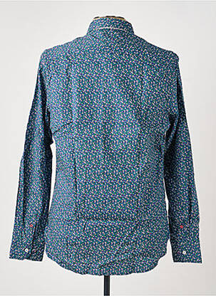 Chemise manches longues imprimé fantaisie bleu NEW ZEALAND AUCKLAND homme