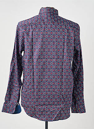 Chemise manches longues imprimé fantaisie bleu DARIO BELTRAN homme