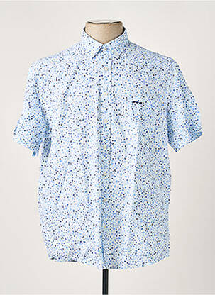 Chemise manches courtes imprimé fantaisie bleu MISE AU GREEN homme