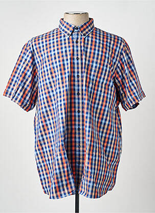 Chemise manches courtes coupe droite bleu MARVELIS homme