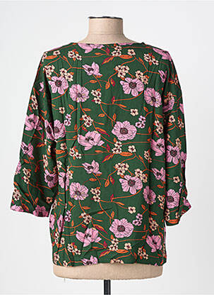 Top col rond manches longues vert BRANDTEX femme