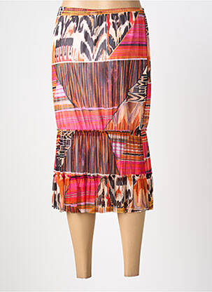 Jupe mi-longue taille normale rouge OLIVIER PHILIPS femme