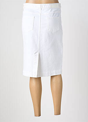 Jupe mi-longue coupe droite blanc GERARD DAREL femme