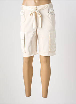 Bermuda taille élastique taille normale beige TRICOT CHIC femme