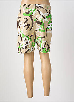 Short fermeture zippée sous rabat boutonné taille haute beige TRICOT CHIC femme