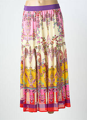 Jupe longue doublure violet INDIES femme