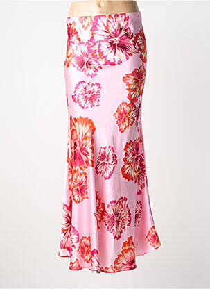 Jupe longue taille normale rose CHARLOTTE SPARRE femme